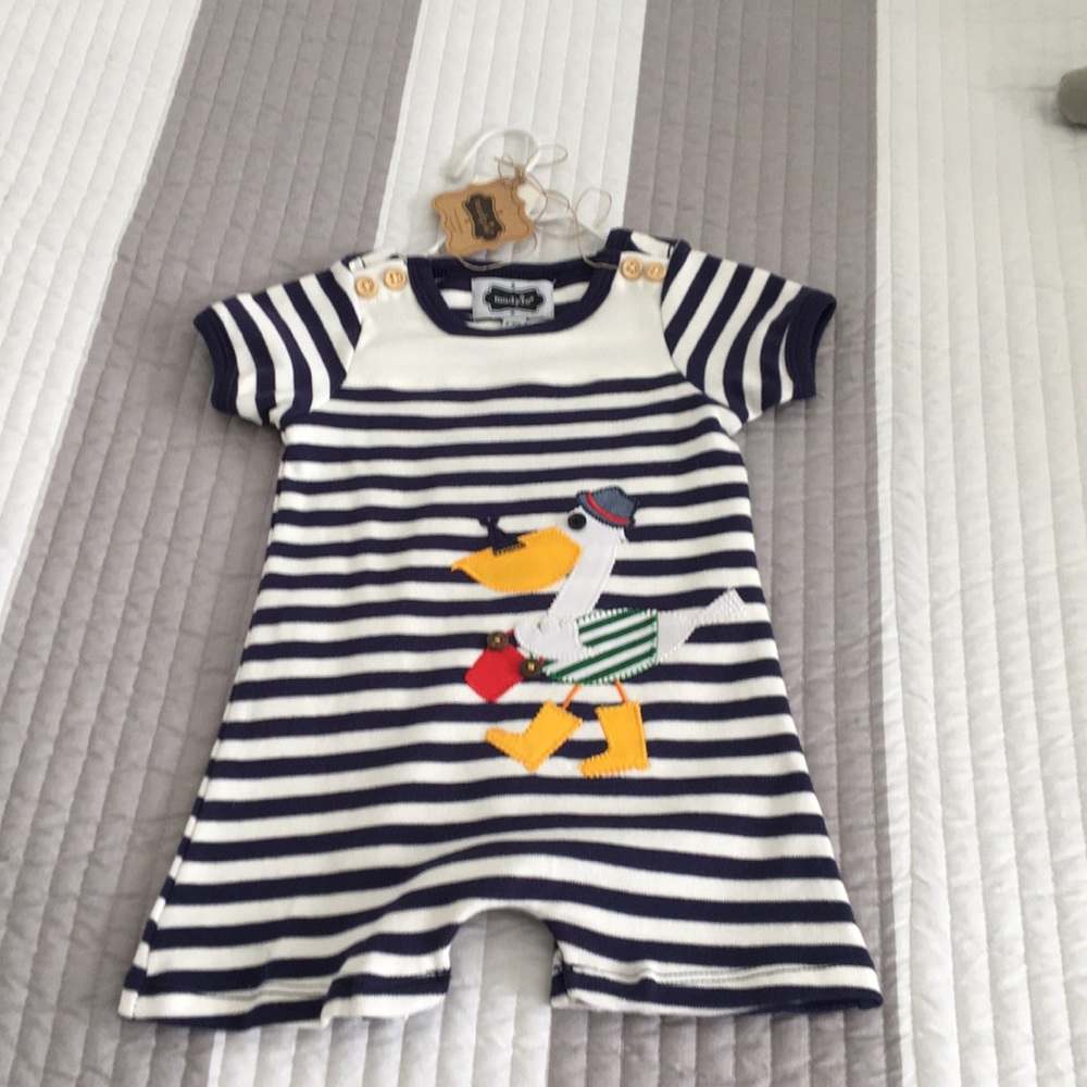 Precious Mudpie 6-9M Boy Shortall